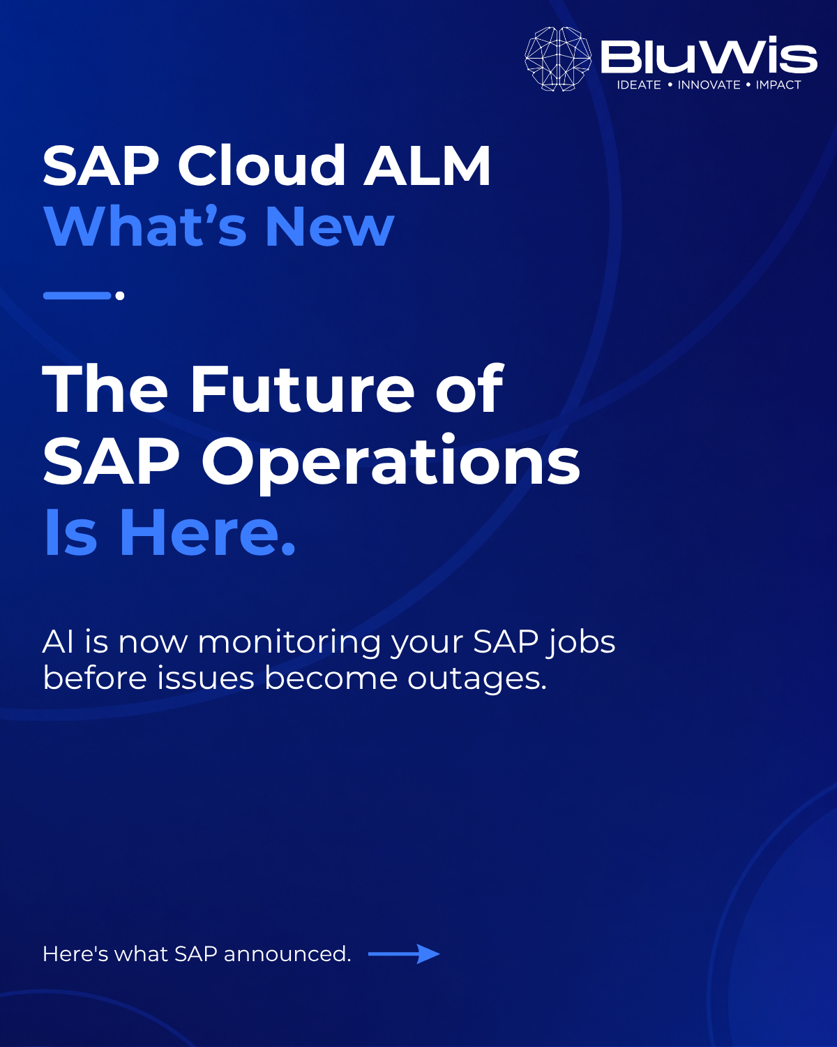 SAP Cloud ALM Gets Smarter: What AI Means for SAP Operations | BluWis